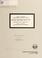 Cover of: State of Montana, Environmental Quality Council, financial-compliance audit for the two fiscal years ended June 30, 1993