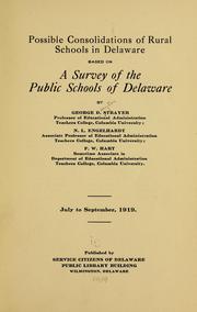 Cover of: Possible consolidations of rural schools in Delaware