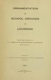 Cover of: Ornamentation of school grounds in Louisiana