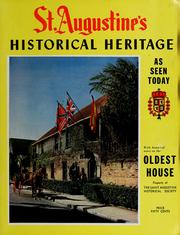 Cover of: St. Augustine's historical heritage as seen today