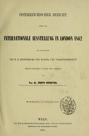 Cover of: Österreichischer Bericht über die Internationale Ausstellung in London 1862