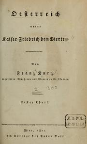 Cover of: Österreich unter Kaiser Friedrich dem Vierten