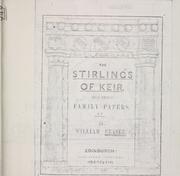 Cover of: The Stirlngs of Keir: and their family papers