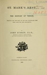 Cover of: St. Mark's rest. by John Ruskin
