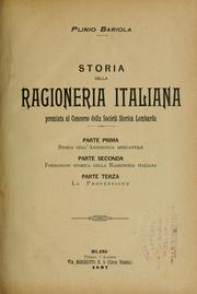 Cover of: Storia della ragioneria italiana. by Plinio Bariola