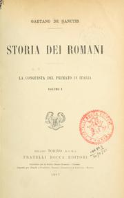 Cover of: Storia dei Romani