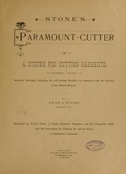 Cover of: Stone's paramount-cutter by Charles John Stone