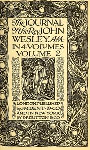 Cover of: The journal of the Rev. John Wesley