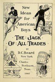 Cover of: New ideas for American boys: the Jack of all trades