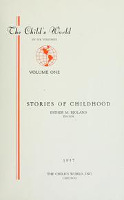 Cover of: Stories of childhood