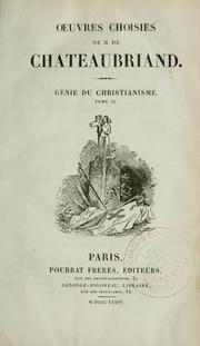 Cover of: Génie du christianisme