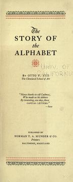 Cover of: The story of the alphabet