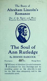 Cover of: The story of Abraham Lincoln's romance: one of the rarest and most exquisite love stories in history