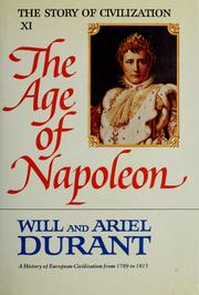 Cover of: The Age of Napoleon by Will Durant
