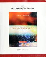 Strategic management by Pearce, John A., John A. Pearce, Richard B. Robinson