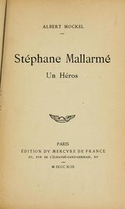 Cover of: Stéphane Mallarmé by Mockel, Albert