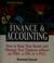 Cover of: Streetwise finance & accounting