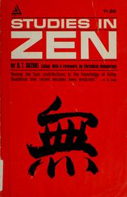 Cover of: Studies in Zen by Daisetsu Teitaro Suzuki