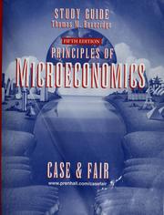 Cover of: Study guide, fifth edition, Principles of microeconomics, Case & Fair