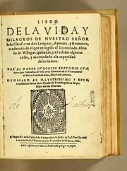 Cover of: Libro de la vida y milagros de Nuestro Señor Iesu Christo en dos lenguas, aymara, y romance