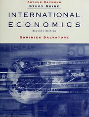 Cover of: Study guide, International economics, 7th ed., [by] Dominick Salvatore by Arthur Raymond