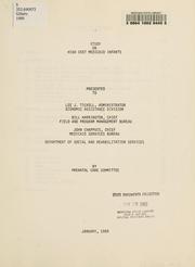 Cover of: Study on high cost medicaid infants by by Prenatal Care Committee ; presented to Economic Assistance Division, Field and Program Management Bureau, Medicaid Services Bureau, Department of Social and Rehabilitation Services.