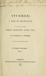 Cover of: Sturmer
