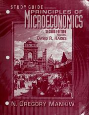 Cover of: Study guide to accompany principles of microeconomics