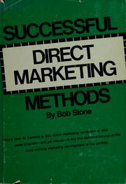 Cover of: Successful direct marketing methods | Stone, Bob