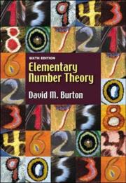 Cover of: Elementary number theory