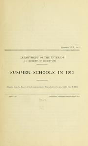 Cover of: Summer school in 1911