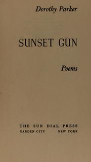 Cover of: Sunset gun: poems