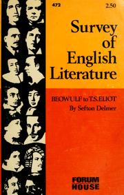 Cover of: Survey of English literature: Beowulf to T.S. Eliot