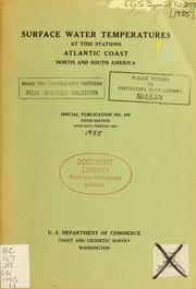 Cover of: Surface water temperatures at tide stations, Atlantic coast, North and South America.