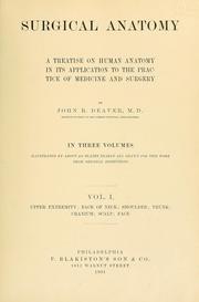 Cover of: Surgical anatomy: a treatise on human anatomy in its application to the practice of medicine and surgery