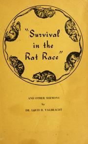 Cover of: Survival in the rat race: and other sermons