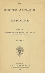 Cover of: The principles and practice of medicine by Charles Hilton Fagge
