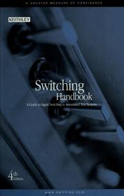 Cover of: Switching handbook by [Joseph F. Keithley].