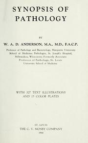 Cover of: Synopsis of pathology