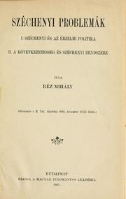 Cover of: Széchenyi problemák