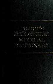 Cover of: Taber's Cyclopedic Medical Dictionary