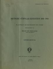 Cover of: Deutsche Südpolar-Expedition, 1901-1903 by Deutsche Südpolar-Expedition (1901-1903)