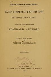 Cover of: Tales fom Scottish history in prose and verse. by W. J. Rolfe