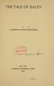Cover of: The tale of Balen by Algernon Charles Swinburne