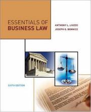 Cover of: Essentials of business law