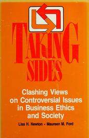 Cover of: Taking sides. by edited Lisa H. Newton and Maureen M. Ford.