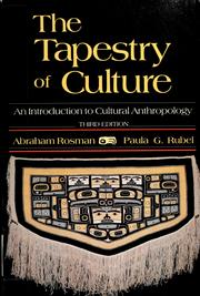 Cover of: The tapestry of culture by Abraham Rosman