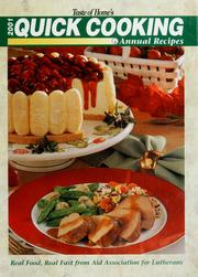 Cover of: Taste of home's 2001 quick cooking annual recipes by 