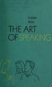Cover of: Teachers' manual for The art of speaking by E. Floyd Elson