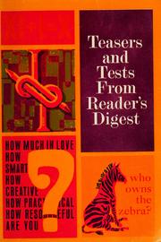 Cover of: Teasers & tests by from Reader's digest.
